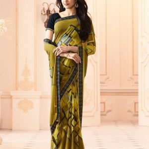 Indian Printed Georgette Saree